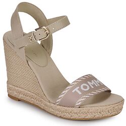 Tommy Hilfiger Sandalen / Open schoenen SEASONAL WEBBING WEDGE Beige