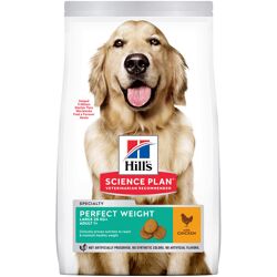 12kg Adult 1+ Perfect Weight Large Breed met Kip Hill's Science Plan Hondenvoer