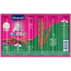 6x6g Cat Stick Eend & Konijn Vitakraft Kattensnacks