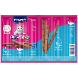 6x6g Cat Stick Zalm Vitakraft Kattensnacks