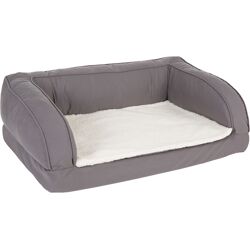 zooplus Exclusive L: L115 x B70 x H32 cm Orthopedische Hondenbank Grijs