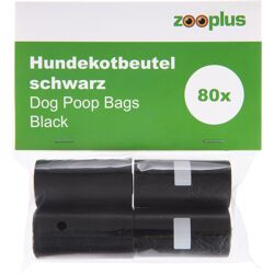 zooplus Exclusive 8 Rollen à 20 Zakjes Hondenpoepzakjes Zwart