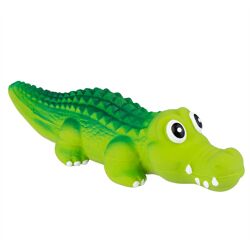 zooplus Exclusive Hondenspeelgoed Latex Crocodylus - ca. L 20 x B 6 x H 5 cm