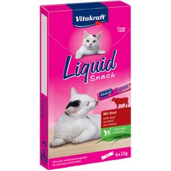 6x15g Cat Liquid- Rund & Inuline Vitakraft Kattensnacks