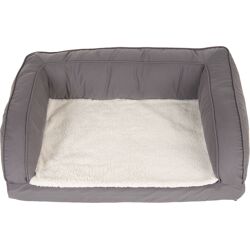 zooplus Exclusive XL: L140 x B80 x H32 cm Orthopedische Hondenbank Grijs