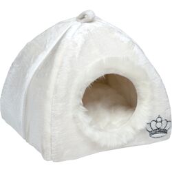 zooplus Exclusive - L 45 x B 45 x H 45 cm - Hondenhol Royal Pet Wit