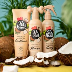 Set: Hondenshampoo, -Conditioner & Vachtverzorgende Spray Pet Head Sensitive Soul