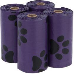 zooplus Exclusive Hondenpoepzakjes met Geur 4 Rollen à 15 Zakjes lila, Lavendel Hond
